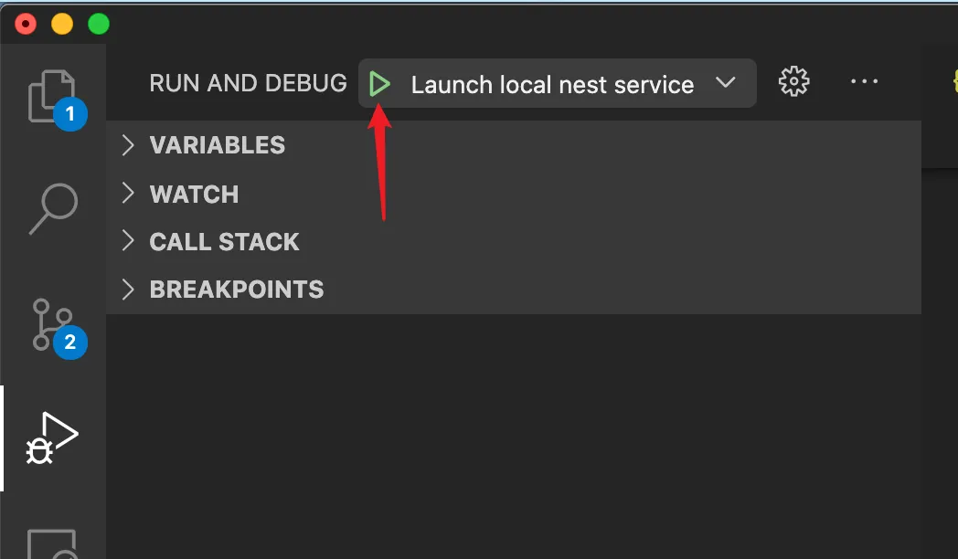 启动 launch 调试任务
